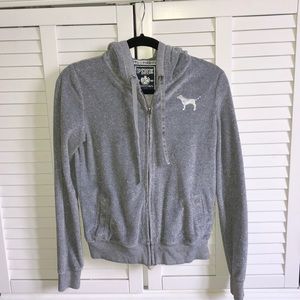 PINK sparkle zip hoodie